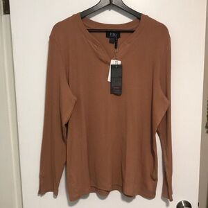 NEW FDJ Long Sleeve‎ Ribbed Top. XL
